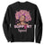 Breast Cancer Awareness Sweatshirt Support Squad Black Afro Women Pink Ribbon Sunflower TS02 Black Printyourwear