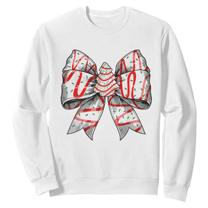 Coquette Bow Christmas Tree Cake Sweatshirt Xmas Vibes TS02 White Print Your Wear