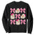 Vintage Pink Christmas Coquette Bow Sweatshirt Santa Claus Festive Xmas Vibe TS02 Black Print Your Wear