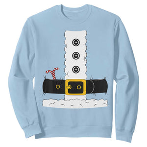 Santa Claus Suit Costume Sweatshirt Retro Festive Christmas Vibe TS02 Light Blue Print Your Wear