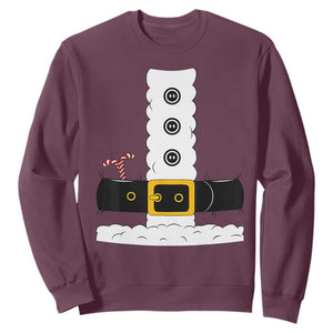 Santa Claus Suit Costume Sweatshirt Retro Festive Christmas Vibe TS02 Maroon Print Your Wear