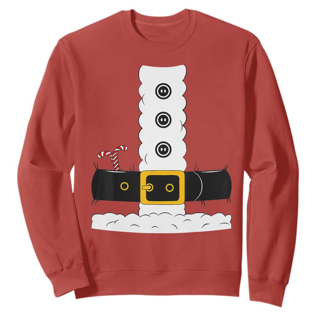 Santa Claus Suit Costume Sweatshirt Retro Festive Christmas Vibe TS02 Red Print Your Wear