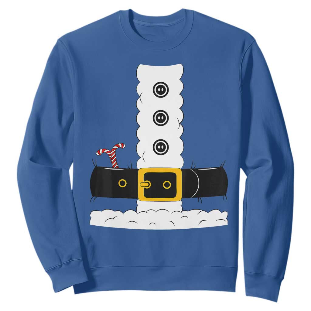 Santa Claus Suit Costume Sweatshirt Retro Festive Christmas Vibe TS02 Royal Blue Print Your Wear