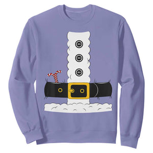 Santa Claus Suit Costume Sweatshirt Retro Festive Christmas Vibe TS02 Violet Print Your Wear