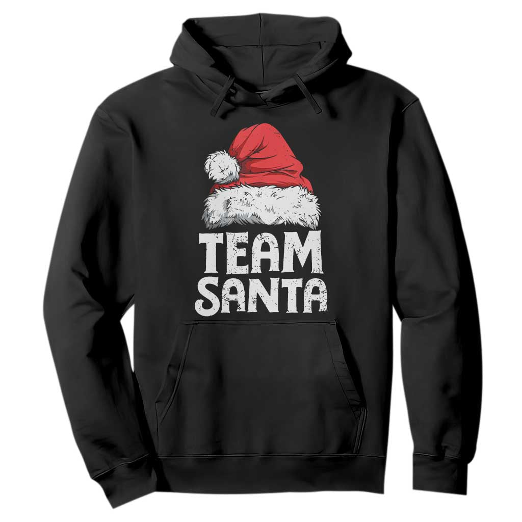 Team Santa Hoodie Christmas Squad Family Matching Pajamas TS02 Black Print Your Wear