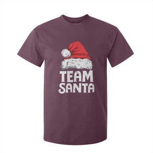 Team Santa T Shirt For Kid Christmas Squad Family Matching Pajamas TS02 Maroon Print Your Wear