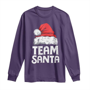 Team Santa Long Sleeve Shirt Christmas Squad Family Matching Pajamas TS02 Purple Print Your Wear