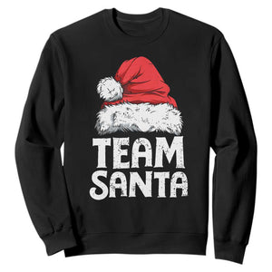 Team Santa Sweatshirt Christmas Squad Family Matching Pajamas TS02 Black Print Your Wear