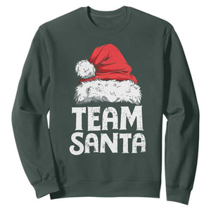 Team Santa Sweatshirt Christmas Squad Family Matching Pajamas TS02 Dark Forest Green Print Your Wear