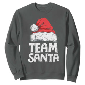 Team Santa Sweatshirt Christmas Squad Family Matching Pajamas TS02 Dark Heather Print Your Wear