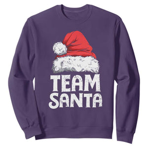 Team Santa Sweatshirt Christmas Squad Family Matching Pajamas TS02 Purple Print Your Wear