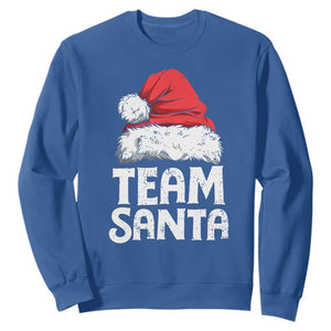 Team Santa Sweatshirt Christmas Squad Family Matching Pajamas TS02 Royal Blue Print Your Wear