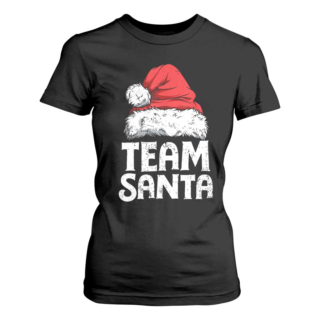 Team Santa T Shirt For Women Christmas Squad Family Matching Pajamas TS02 Black Print Your Wear