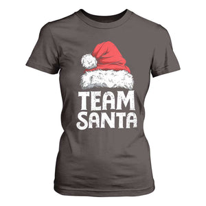 Team Santa T Shirt For Women Christmas Squad Family Matching Pajamas TS02 Dark Chocolate Print Your Wear