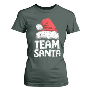 Team Santa T Shirt For Women Christmas Squad Family Matching Pajamas TS02 Dark Forest Green Print Your Wear