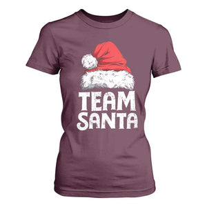 Team Santa T Shirt For Women Christmas Squad Family Matching Pajamas TS02 Maroon Print Your Wear