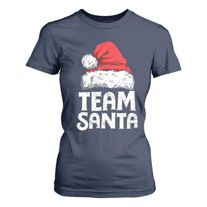 Team Santa T Shirt For Women Christmas Squad Family Matching Pajamas TS02 Navy Print Your Wear