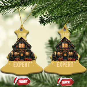 Funny Christmas Christmas Ornament Exterior Illumination Expert Xmas Lights Home Decor TS02 Christmas Tree Gold Print Your Wear