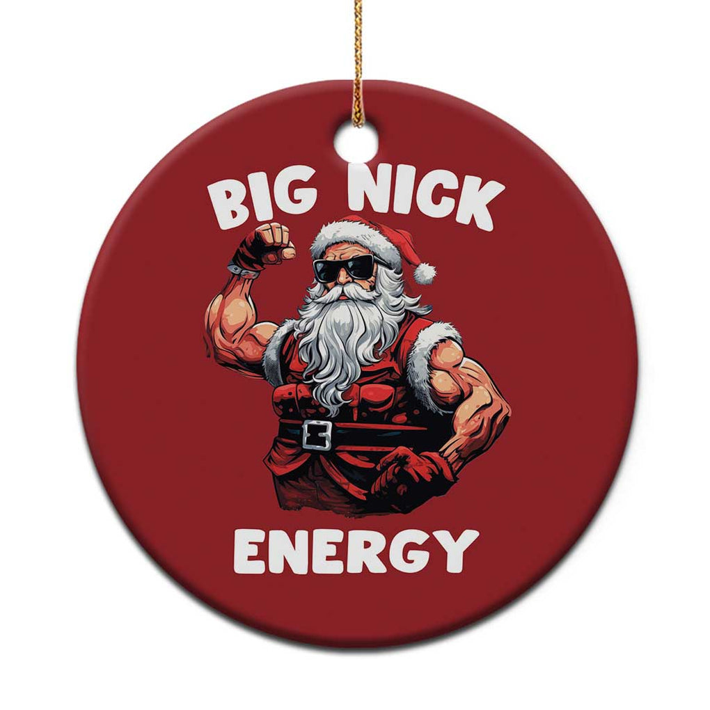 Cool Santa Claus Christmas Ornament Big Nick Energy TS02 Print Your Wear