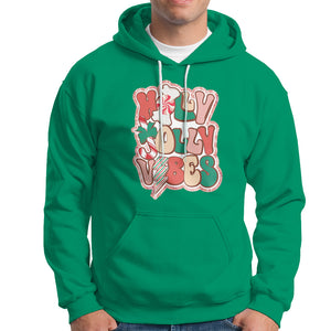 Groovy Christmas Hoodie Holly Jolly Vibes TS02 Irish Green Printyourwear