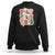 Groovy Christmas Sweatshirt Holly Jolly Vibes TS02 Black Printyourwear