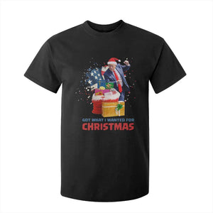 Christmas Trump T Shirt For Kid Got What I Wanted For Xmas 47th President American Flag TS02 Black Print Your Wear