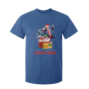 Christmas Trump T Shirt For Kid Got What I Wanted For Xmas 47th President American Flag TS02 Royal Blue Print Your Wear