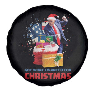 Christmas Trump Spare Tire Cover Got What I Wanted For Xmas 47th President American Flag TS02 Print Your Wear