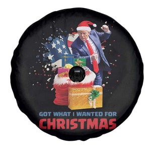 Christmas Trump Spare Tire Cover Got What I Wanted For Xmas 47th President American Flag TS02 Print Your Wear