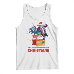 Christmas Trump Tank Top Got What I Wanted For Xmas 47th President American Flag TS02 White Print Your Wear