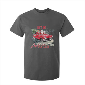 Christmas Trump T Shirt For Kid Get In Loser We Are Taking America Back with Santa TS02 Dark Heather Print Your Wear