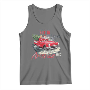 Christmas Trump Tank Top Get In Loser We Are Taking America Back with Santa TS02 Black Heather Print Your Wear