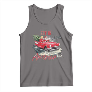 Christmas Trump Tank Top Get In Loser We Are Taking America Back with Santa TS02 Deep Heather Print Your Wear