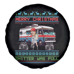 Funny Xmas Movie Trump Spare Tire Cover Merry Christmas Shitter Was Full Ugly Sweater TS02 Print Your Wear