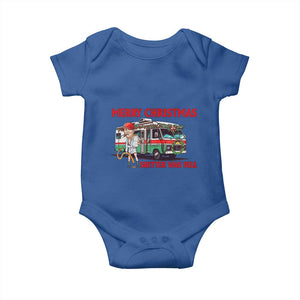 Funny Xmas Movie Trump Baby Onesie Merry Christmas Shitter Was Full TS02 Royal Blue Print Your Wear