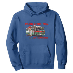 Funny Xmas Movie Trump Hoodie Merry Christmas Shitter Was Full TS02 Royal Blue Print Your Wear