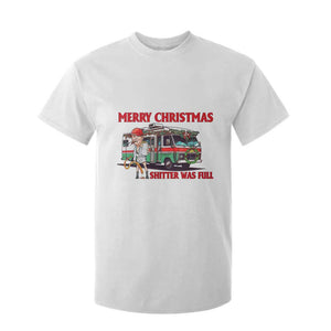 Funny Xmas Movie Trump T Shirt For Kid Merry Christmas Shitter Was Full TS02 White Print Your Wear