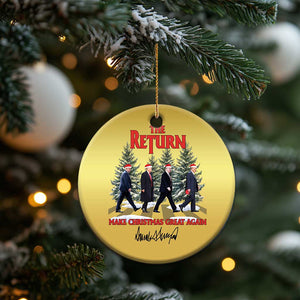 Xmas Trump 2024 Christmas Ornament The Return Make Christmas Great Again TS02 Print Your Wear