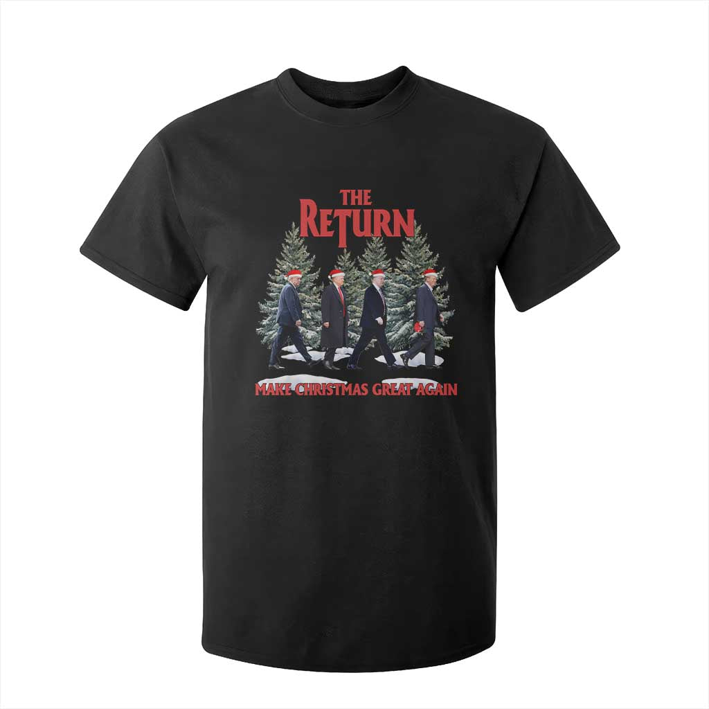 Christmas Trump 2024 T Shirt For Kid The Return Make Christmas Great Again TS02 Black Print Your Wear