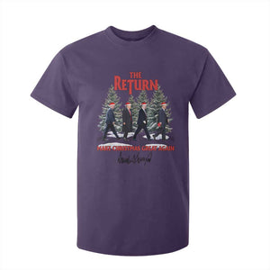 Christmas Trump 2024 T Shirt For Kid The Return Make Christmas Great Again TS02 Purple Print Your Wear