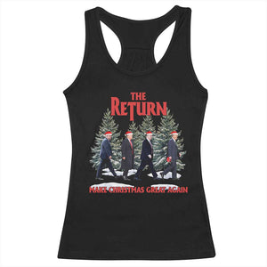 Christmas Trump 2024 Racerback Tank Top The Return Make Christmas Great Again TS02 Black Print Your Wear