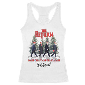 Christmas Trump 2024 Racerback Tank Top The Return Make Christmas Great Again TS02 White Print Your Wear