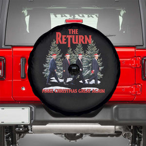 Christmas Trump 2024 Spare Tire Cover The Return Make Christmas Great Again TS02 Black Print Your Wear