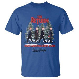 Christmas Trump 2024 T Shirt The Return Make Christmas Great Again TS02 Royal Blue Print Your Wear