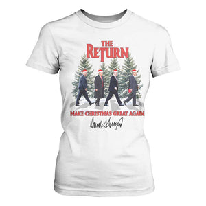 Christmas Trump 2024 T Shirt For Women The Return Make Christmas Great Again TS02 White Print Your Wear