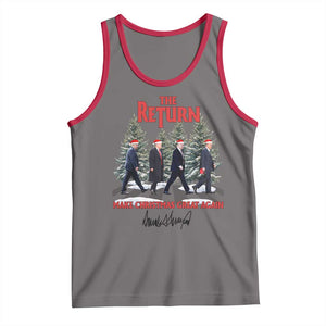 Christmas Trump 2024 Tank Top The Return Make Christmas Great Again TS02 Deep Heather Red Print Your Wear