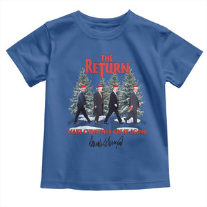 Christmas Trump 2024 Toddler T Shirt The Return Make Christmas Great Again TS02 Royal Blue Print Your Wear