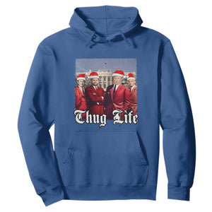 Christmas Trump Hoodie Thug Life Trump Vance RFK Elon TS02 Royal Blue Print Your Wear