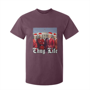 Christmas Trump T Shirt For Kid Thug Life Trump Vance RFK Elon TS02 Maroon Print Your Wear