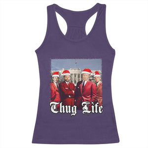 Christmas Trump Racerback Tank Top Thug Life Trump Vance RFK Elon TS02 Purple Print Your Wear